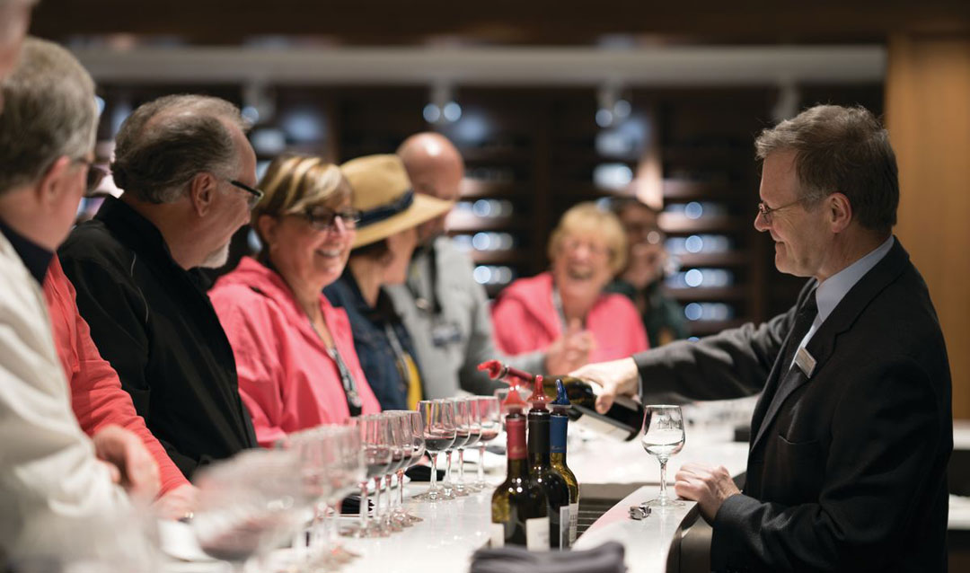 Group tasting wine at Biltmore